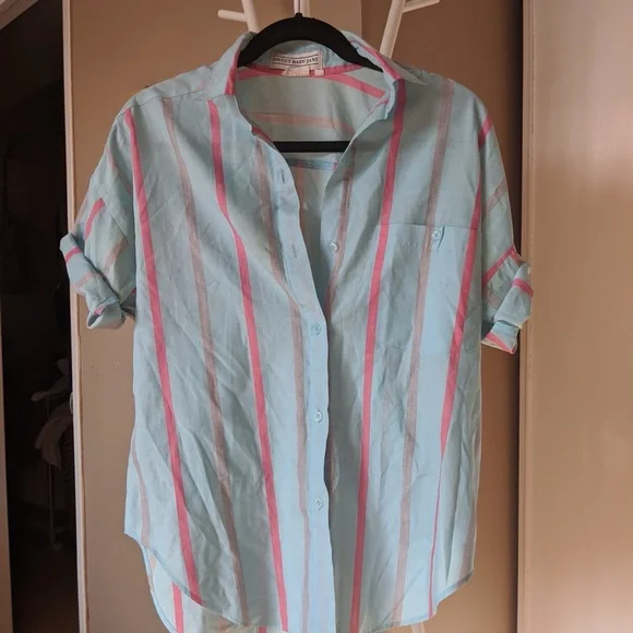 Striped Button-Up Shirt - Picture 2 of 3